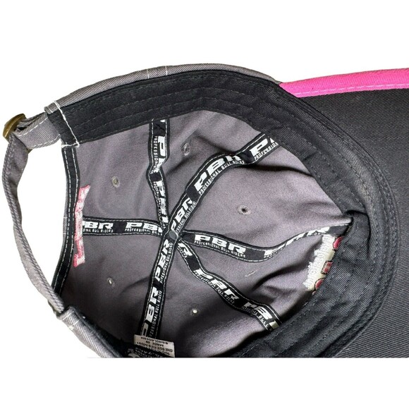 PBR Professional Bull Riding Ladies Pink Grey Outdoor Cap Hat Adjustable- HTF - Picture 14 of 14